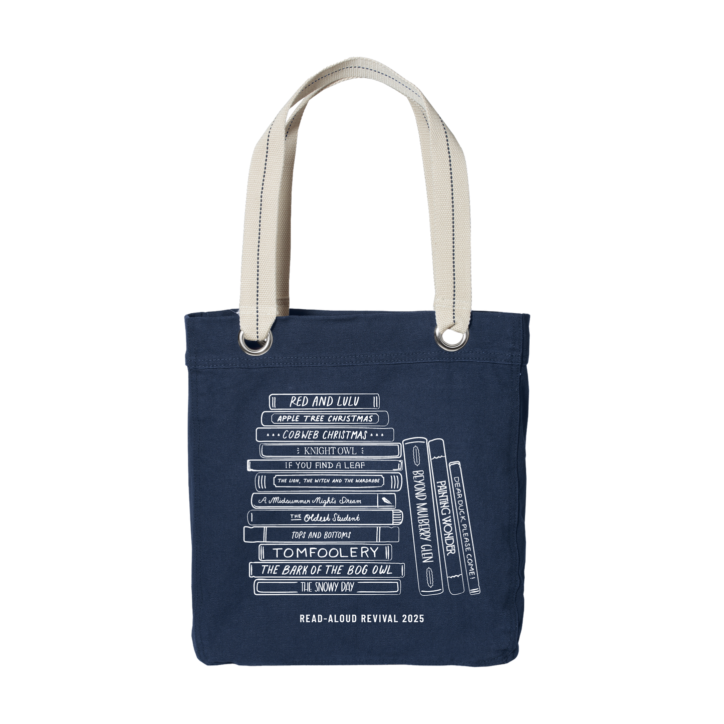A Year in Books 2025 Tote in Navy