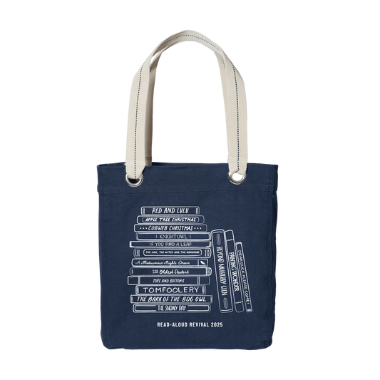 A Year in Books 2025 Tote in Navy