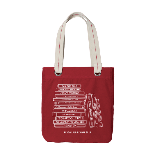 A Year in Books 2025 Tote in Sangria